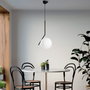 Opviq Luminar - 14110 Lámpara de araña de metal negra ajustable